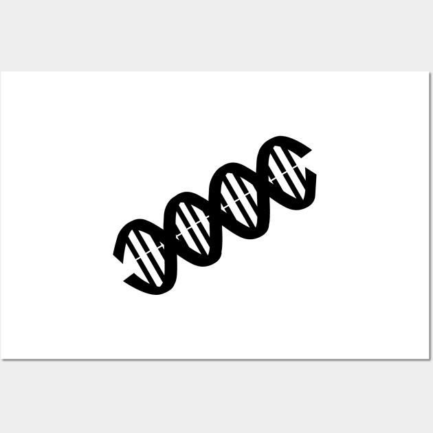 DNA Double Helix Wall Art by ScienceCorner